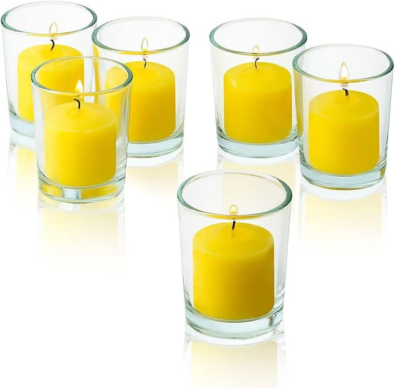 PARNOO Set of 72 Votive Citronella Candles - Summer Scented Candles - for Indoor/Outdoor Use - 10 Hour Burn Time - Made in USA - Image 5